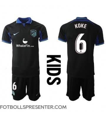 Atletico Madrid Koke #6 Bortatröja Barn 2022-23 Kortärmad (+ korta byxor)